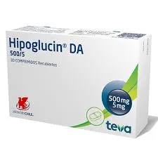 HIPOGLUCIN DA 500/5 CAJA X 30 COMPRIMIDOS - Ecofarma