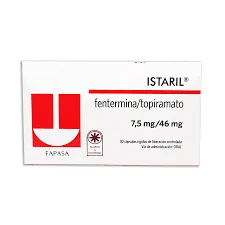 ISTARIL FENTERMINA TOPIRAMATO 7.5/46 MG CAJA X 30 CAPSULAS - Ecofarma