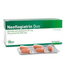NEOFLOGIATRIN DUO 50/500 MG CAJA X 100 COMPRIMIDOS - Ecofarma