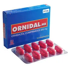 ORNIDAL MR 500 MG CAJA X 10 COMPRIMIDOS - Ecofarma
