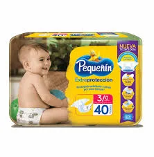 PAÑAL PEQUEÑIN  X 40 UNID. TALLA " 3/G " - Ecofarma