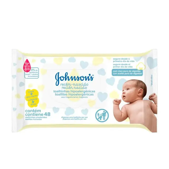TOALLAS HUMEDAS JOHNSON RECIEN NACIDO X 48 UNID - Ecofarma