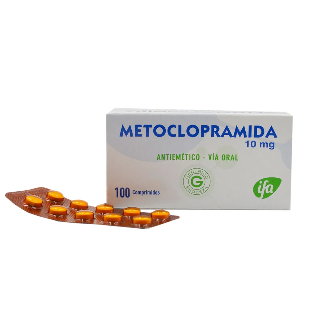 METOCLOPRAMIDA 10 MG CAJA X 100 COMPRIMIDOS - Ecofarma