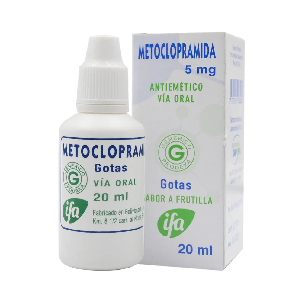 METOCLOPRAMIDA GOTAS FCO X 20 ML - Ecofarma