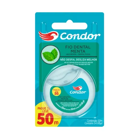 HILO DENTAL MENTA CONDOR X 50 MTS - Ecofarma