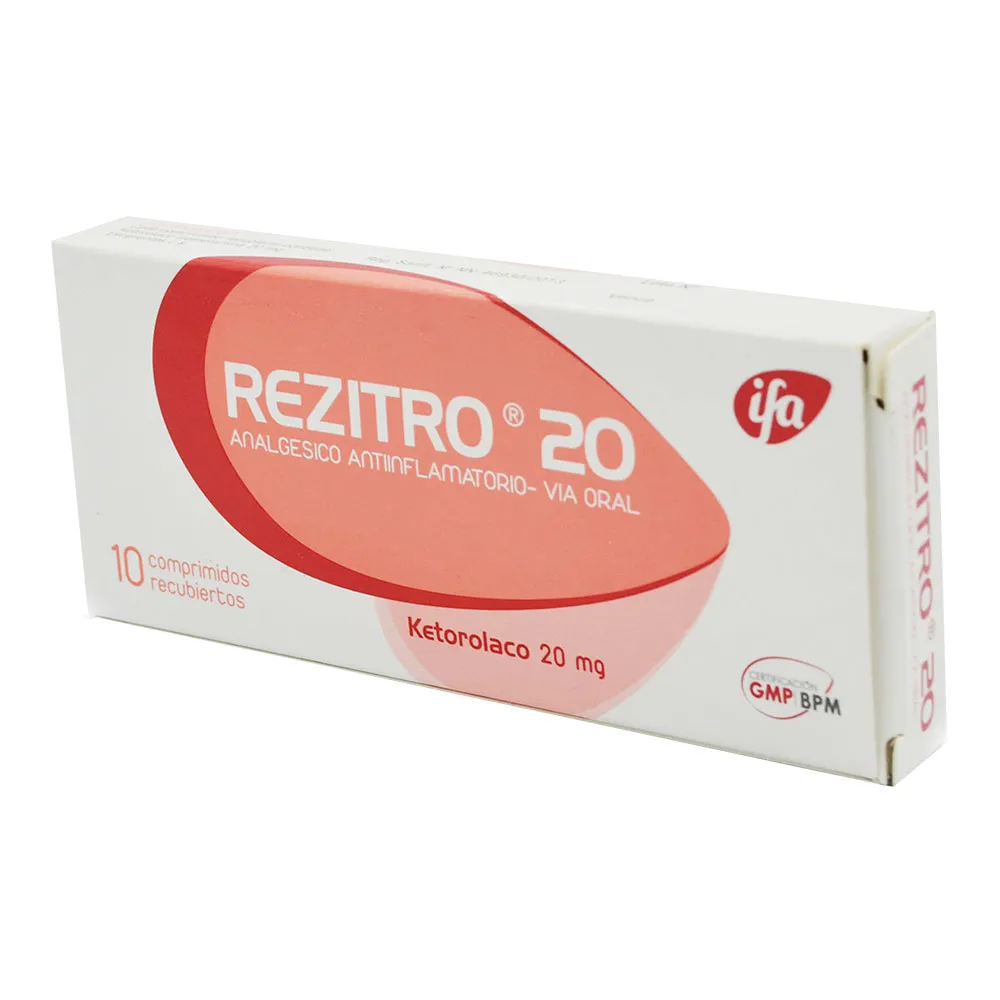REZITRO 20 MG CAJA X 10 COMPRIMIDOS - Ecofarma