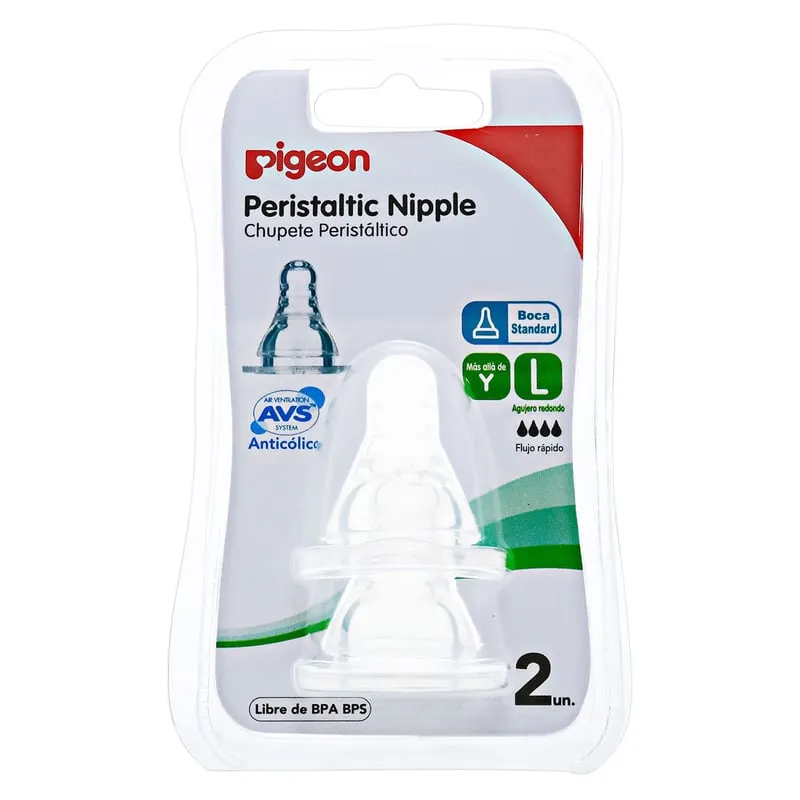TETINA FLEXIBLE BOCA STANDAR PIGEON "L"ESTUCHE X 2 - Ecofarma