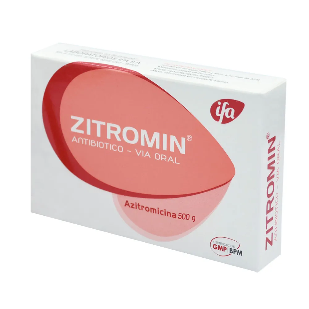 ZITROMIN 500 MG CAJA X 3 COMPRIMIDOS - Ecofarma